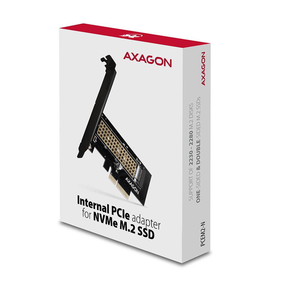 SSD ACC ADAPTER PCIE NVME/M.2/SP&LP PCEM2-N AXAGON