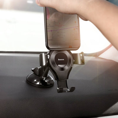 Baseus Osculum gravity car holder for window, dashboard black (SUYL-XP01)