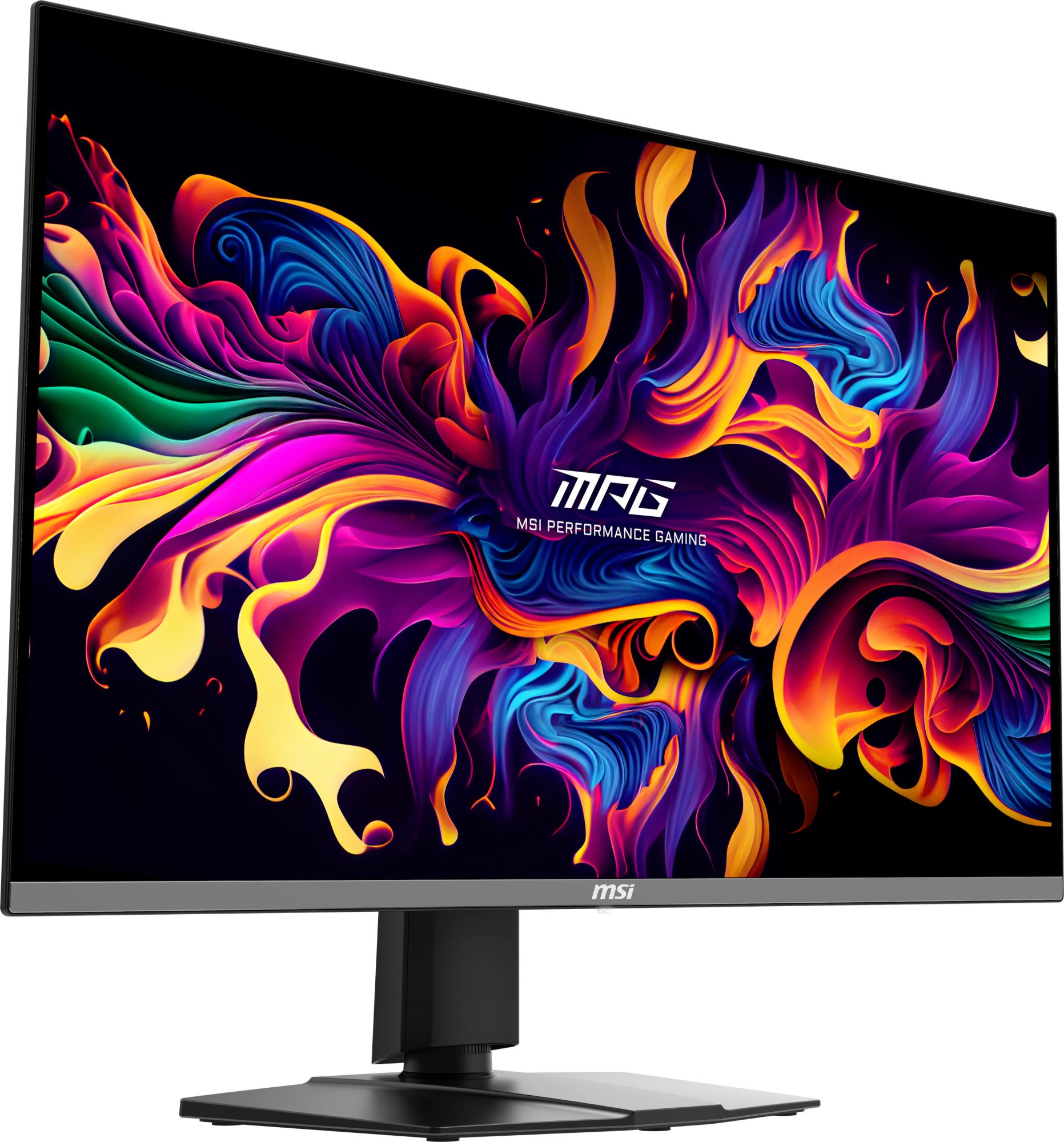 Monitor MSI 31.5" Gaming/4K Panel QD-OLED 3840x2160 16:9 Matte 0.03 ms Swivel Pivot Height adjustable Tilt Colour Black MPG321URXQD-OLED
