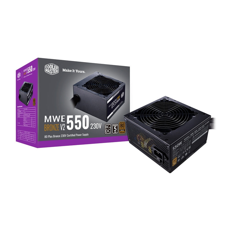Cooler Master MWE BRONZE V2 230V 550W Power Supply Unit - Product Image 2