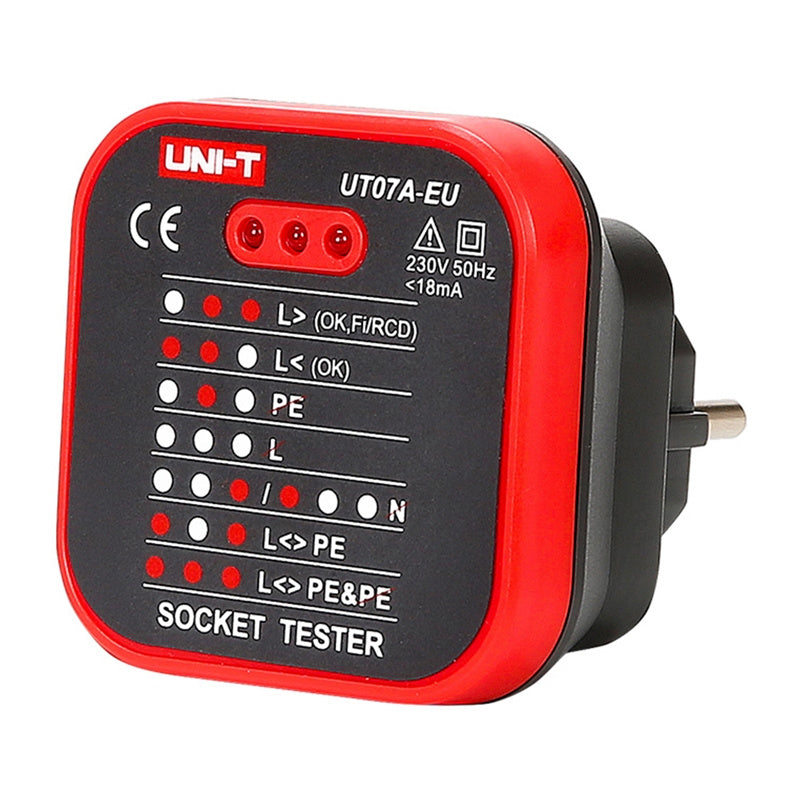 UNI-T UT07A-EU power outlet tester - Product Image 1