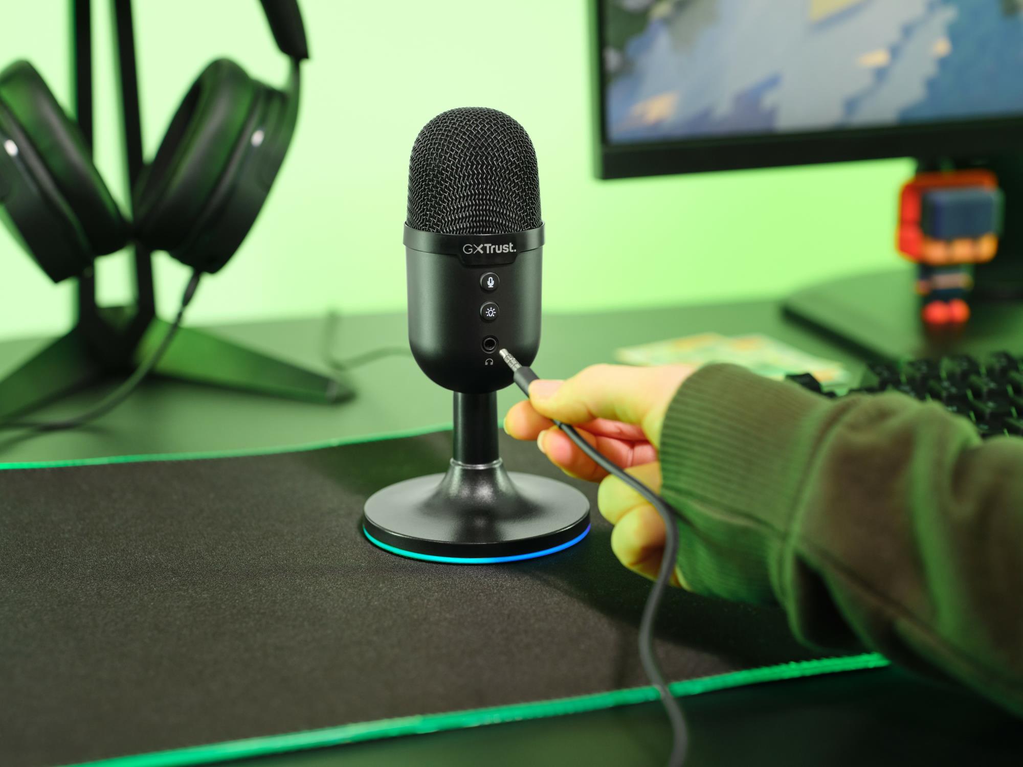 MICROPHONE GXT234 YUNIX USB/BLK 25372 TRUST