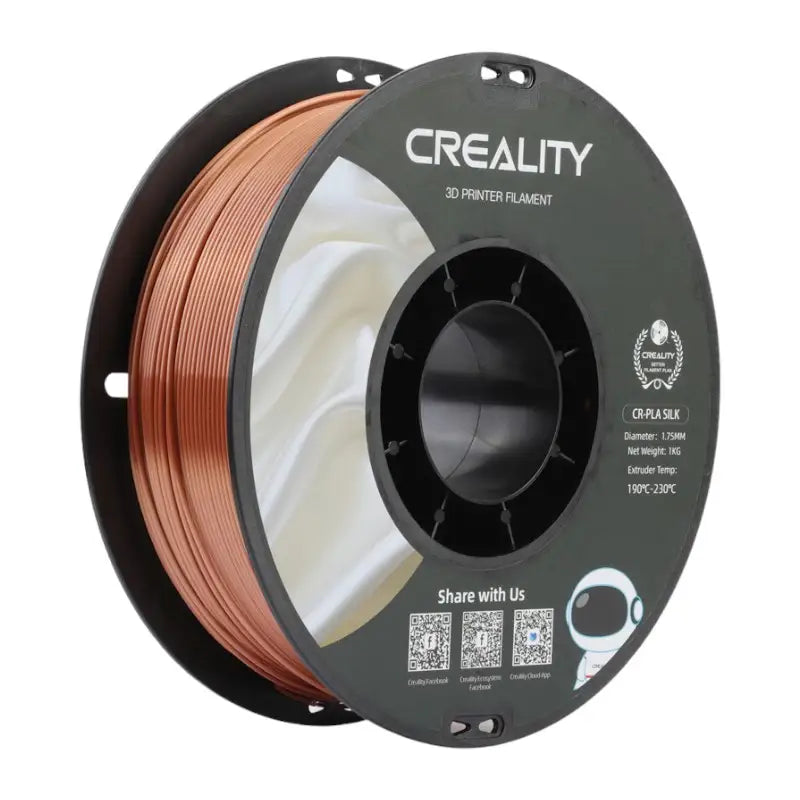 CR-Silk PLA Filament Creality (Red Copper) - Image 1