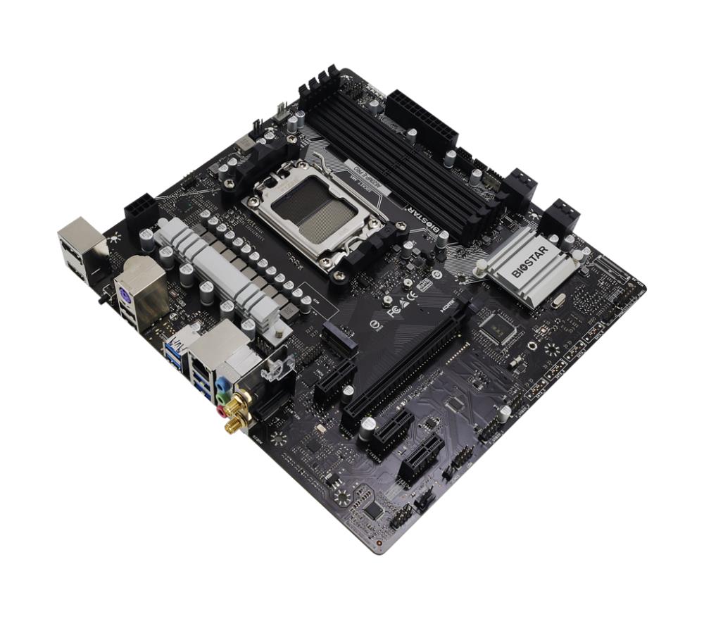 Mainboard BIOSTAR AMD A620 SAM5 Micro-ATX Memory DDR5 Memory slots 4 1xPCI-Express 3.0 1x 2xPCI-Express 4.0 1x 1xPCI-Express 4.0 16x 1xM.2 1xHDMI 1xDisplayPort 2xUSB 2.0 4xUSB 3.2 1xPS/2 1xRJ45 3xAudio port A620MP-EPRO