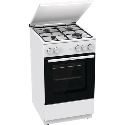 Gorenje Cooker | GG5A14WJ | Hob type Gas | Oven type Gas | White | Width 50 cm | Depth 59.4 cm | Energy efficiency class