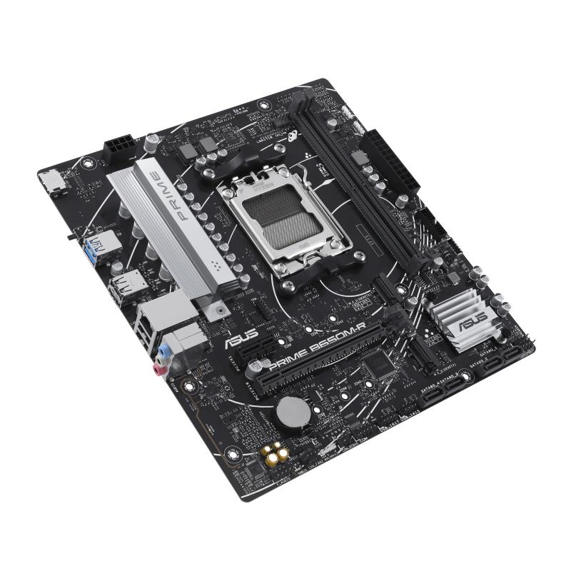 Mainboard ASUS AMD B650 SAM5 Micro-ATX Memory DDR5 Memory slots 2 1xPCI-Express 4.0 1x 2xPCI-Express 4.0 16x 2xM.2 1xHDMI 4xUSB 2.0 2xUSB 3.2 1xRJ45 3xAudio port PRIMEB650M-R