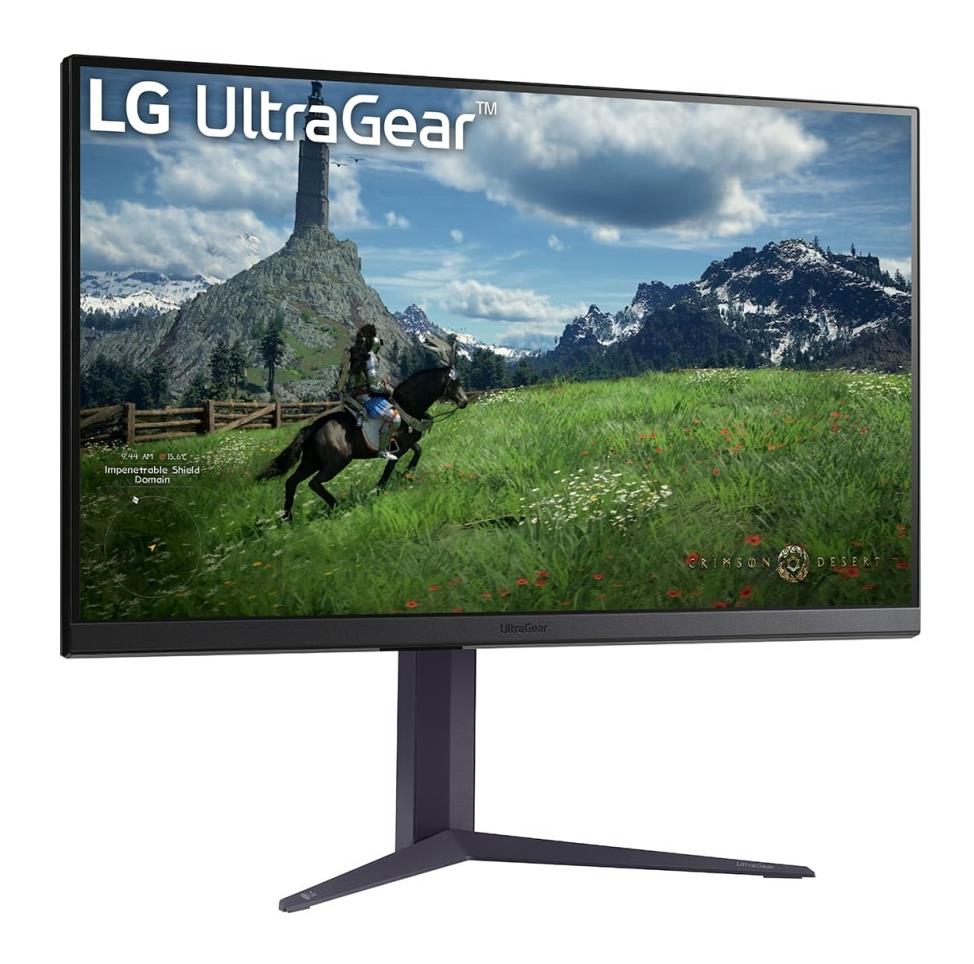LCD Monitor LG 31.5" Panel IPS 2560x1440 16:9 180Hz 1 ms Pivot Height adjustable Tilt Colour Black 32GS85Q-B