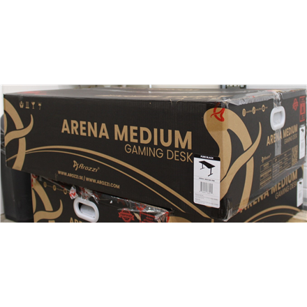SALE OUT. | Arozzi | Gaming Desk | Arena Medium | Black | DAMAGED PACKAGING, SCRATCHED PARTS AND TABLE TOP | 24 month(s)