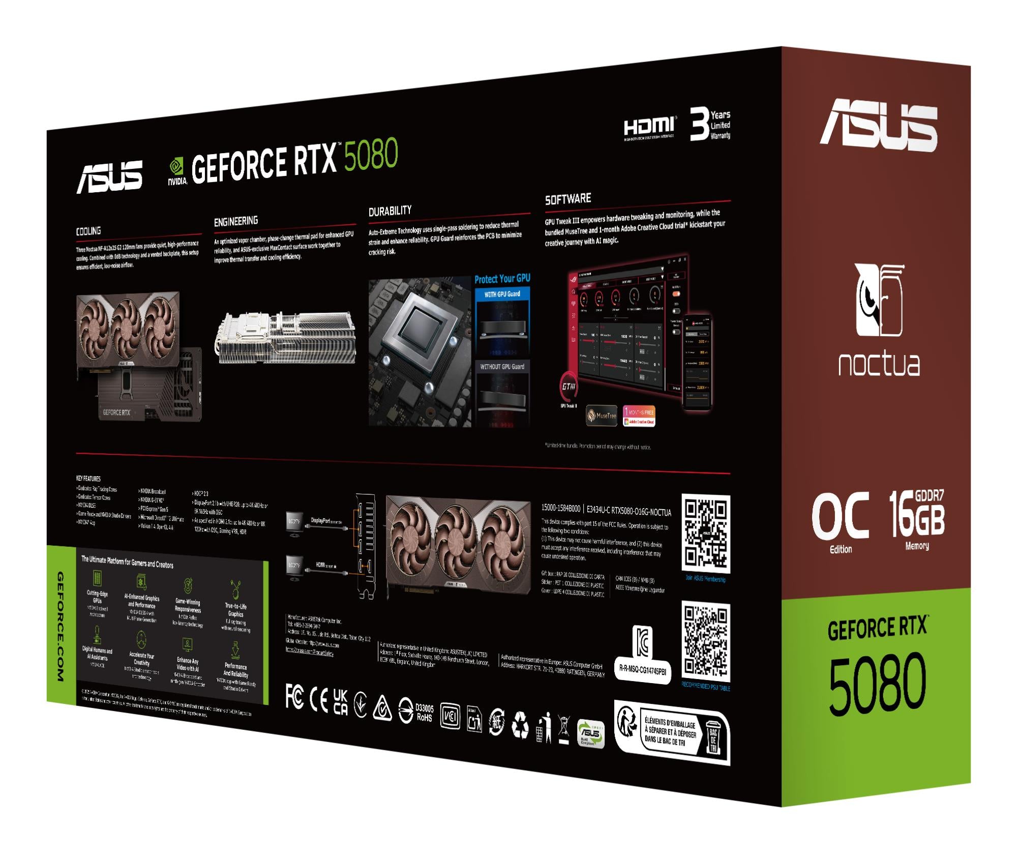 ASUS RTX5080-O16G-NOCTUA Video