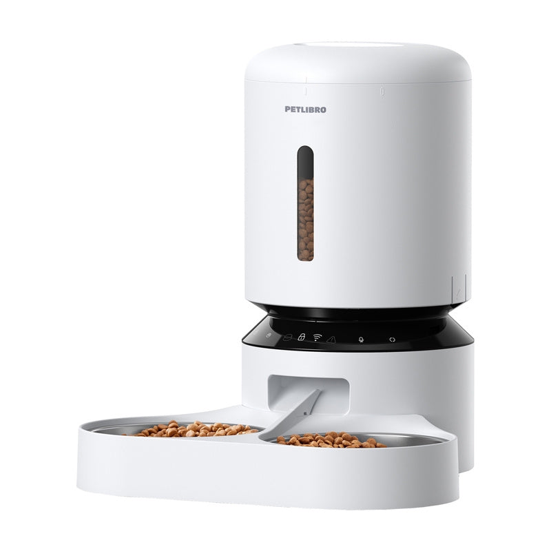 Petlibro Granary food dispenser with double bowl, Wifi, 5L(white) - Product Image 3