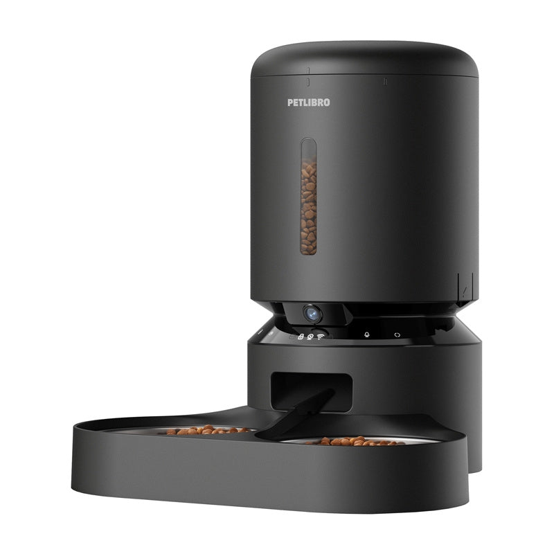 Petlibro Granary camera food dispenser with double bowl, 5L (black) - Product Image 3