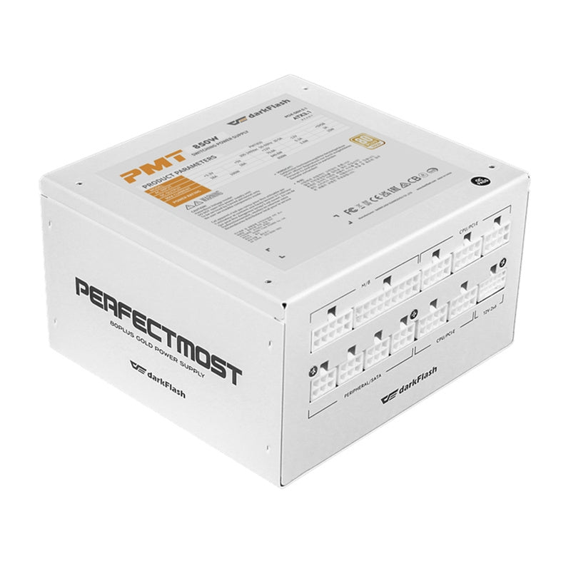 Darkflash PMT 80 Plus Gold 850W computer power supply (white)
