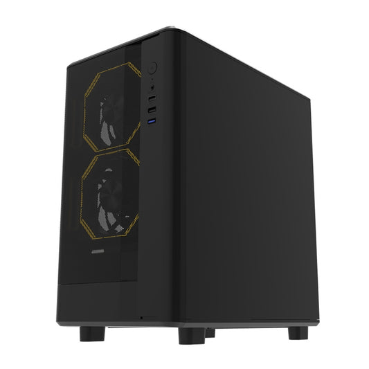Darkflash DB330M Mesh-Computergehäuse (schwarz)