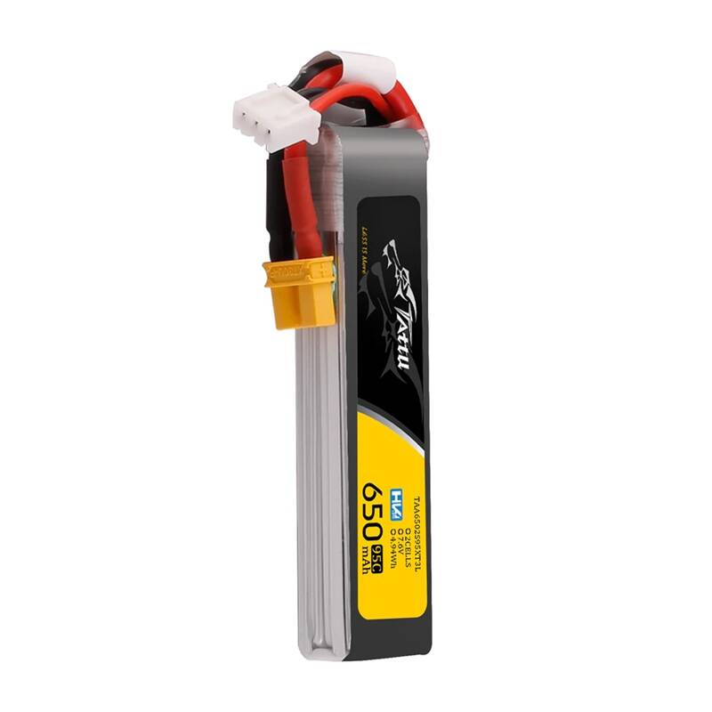 Accumulator Lipo Tattu 2s 650mAh 95C 7.6V HV z XT30 Long-Pack - Image 3