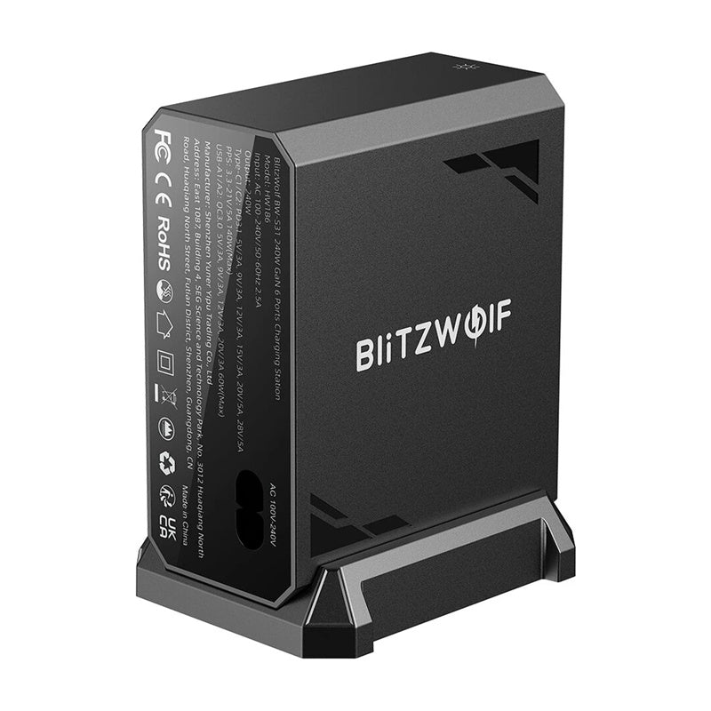 Blitzwolf BW-S31 2xUSB-A, 4xUSB-C, PD, 240W network charger. - Product Image 3