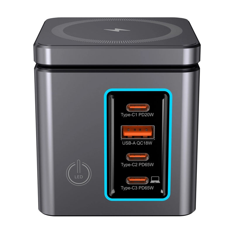 Blitzwolf BW-i113 GaN, USB-A, 3xUSB-C, 105W mains charger - Product Image 3