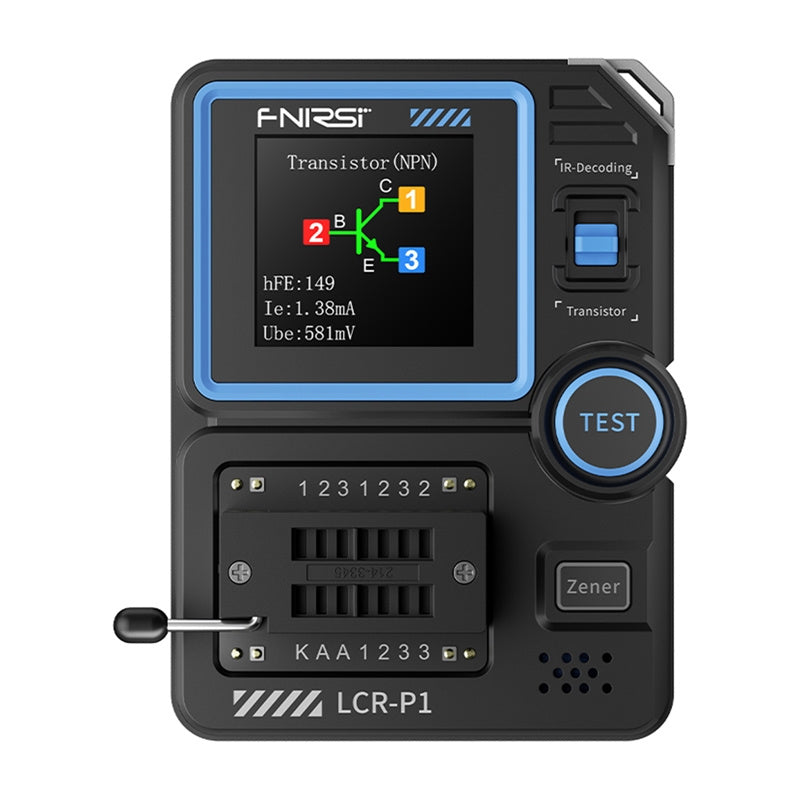 FNIRSI LCR-P1 multifunctional capacitor and transistor tester - Product Image 1