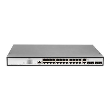 Digitus | 24-Port Gigabit Switch | DN-80221-3 | Managed L2 | Desktop/Wall-mountable