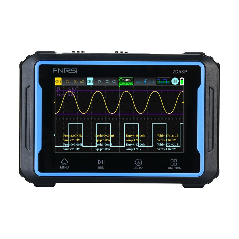 Portable 3-in-1 FNIRSI 2C53P 4.3" touchscreen oscilloscope - Product Image 1