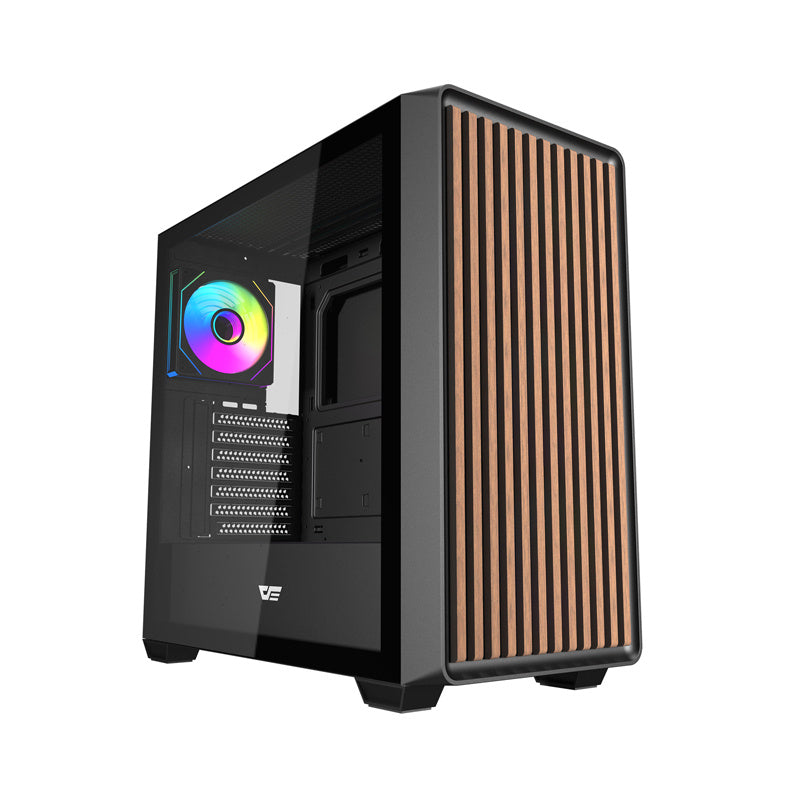 Darkflash DS900WD ATX computer case (black) + 4 fans - Product Image 1