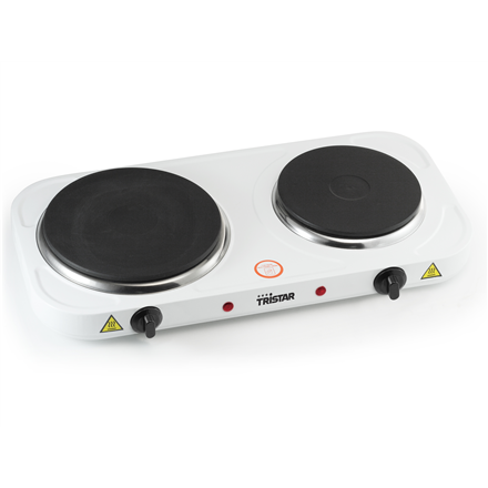 Tristar | Free standing table hob | KP-6245 | Number of burners/cooking zones 2 | Rotary | Electric | White