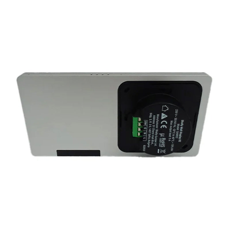 Dual Control Panel Shelly Wall Display X2 WiFi/BLU (silver) + BLU H&T - Product Image 3