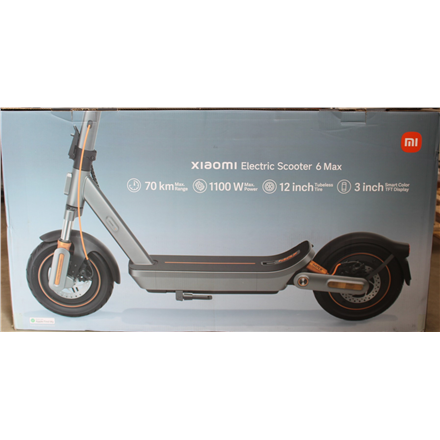 SALE OUT. Xiaomi Electric Scooter 6 Max GL | Xiaomi 24 month(s) | DAMAGED PACKAGING, PAINT AND BODY (NEAR SCREEN). MISSI