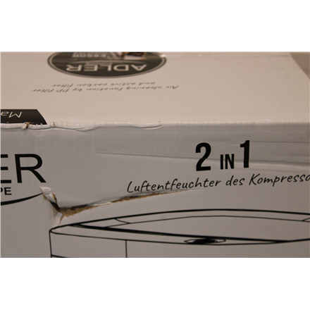 SALE OUT. Adler AD 7917 Air Dehumidifier, 200 W, Free standing, White DAMAGED PACKAGING | SALE OUT. Adler | Air Dehumidi