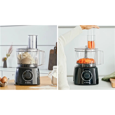 Bosch | Food Processor MultiTalent 3 Plus | MCM3PM386 | 900 W | Number of speeds 2 | Bowl capacity 2.3 L | Black/Stainle