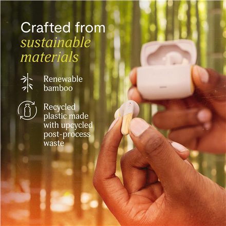 Marley Wireless Earbuds | Trenchtown | Built-in microphone | Bluetooth | ANC | Cream