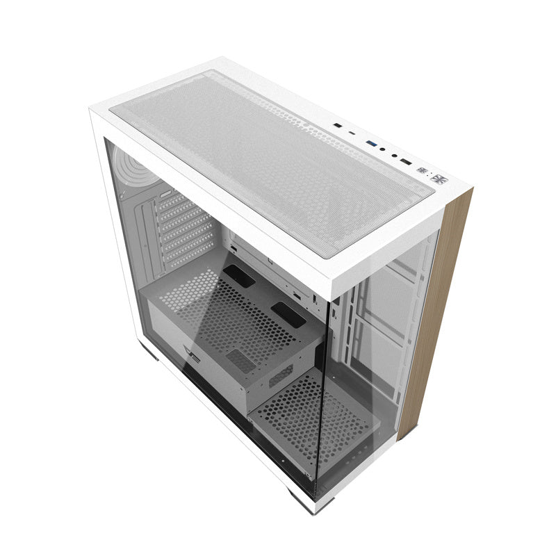 Darkflash DS900W computer case without fans (White) - Product Image 1