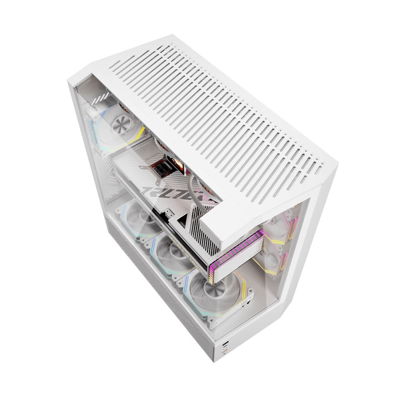 Darkflash DY460 computer case (White) + 4 ARGB fans - Product Image 8