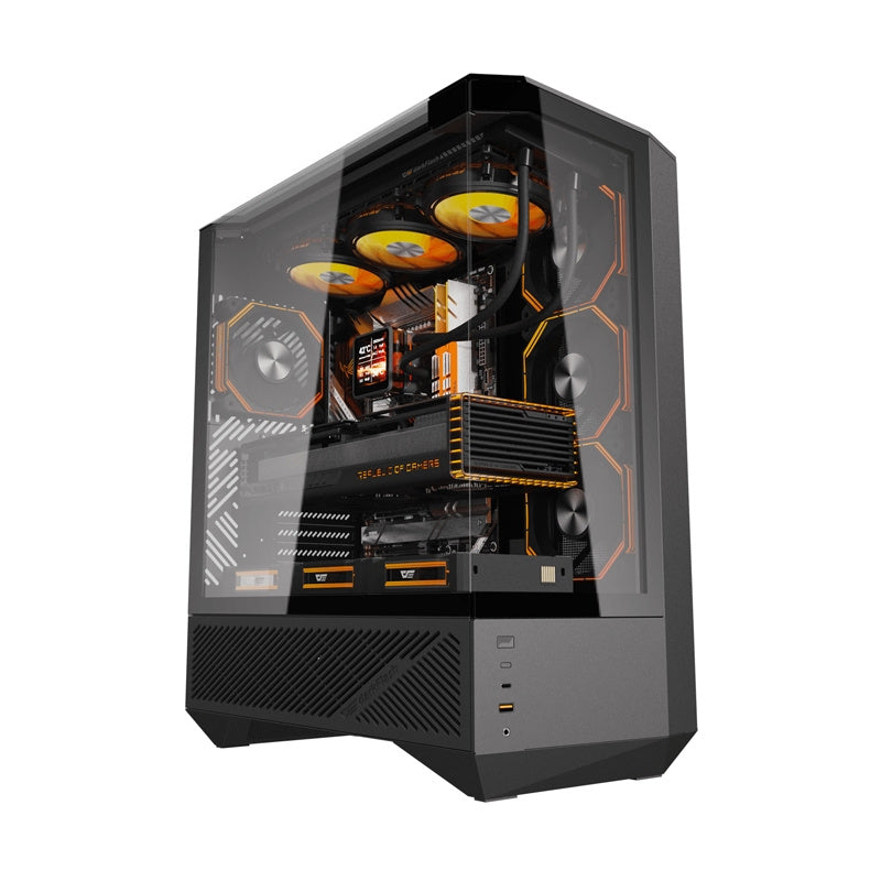 Darkflash DY460 computer case (Black) + 4 ARGB fans - Product Image 2