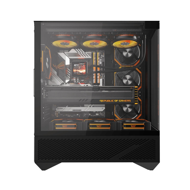 Darkflash DY460 computer case (Black) + 4 ARGB fans - Product Image 1