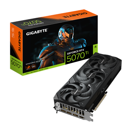 Gigabyte GeForce RTX 5070 Ti WINDFORCE OC SFF 16G | NVIDIA | 16 GB | GeForce RTX 5070 Ti | HDMI ports quantity 1 | PCI-E