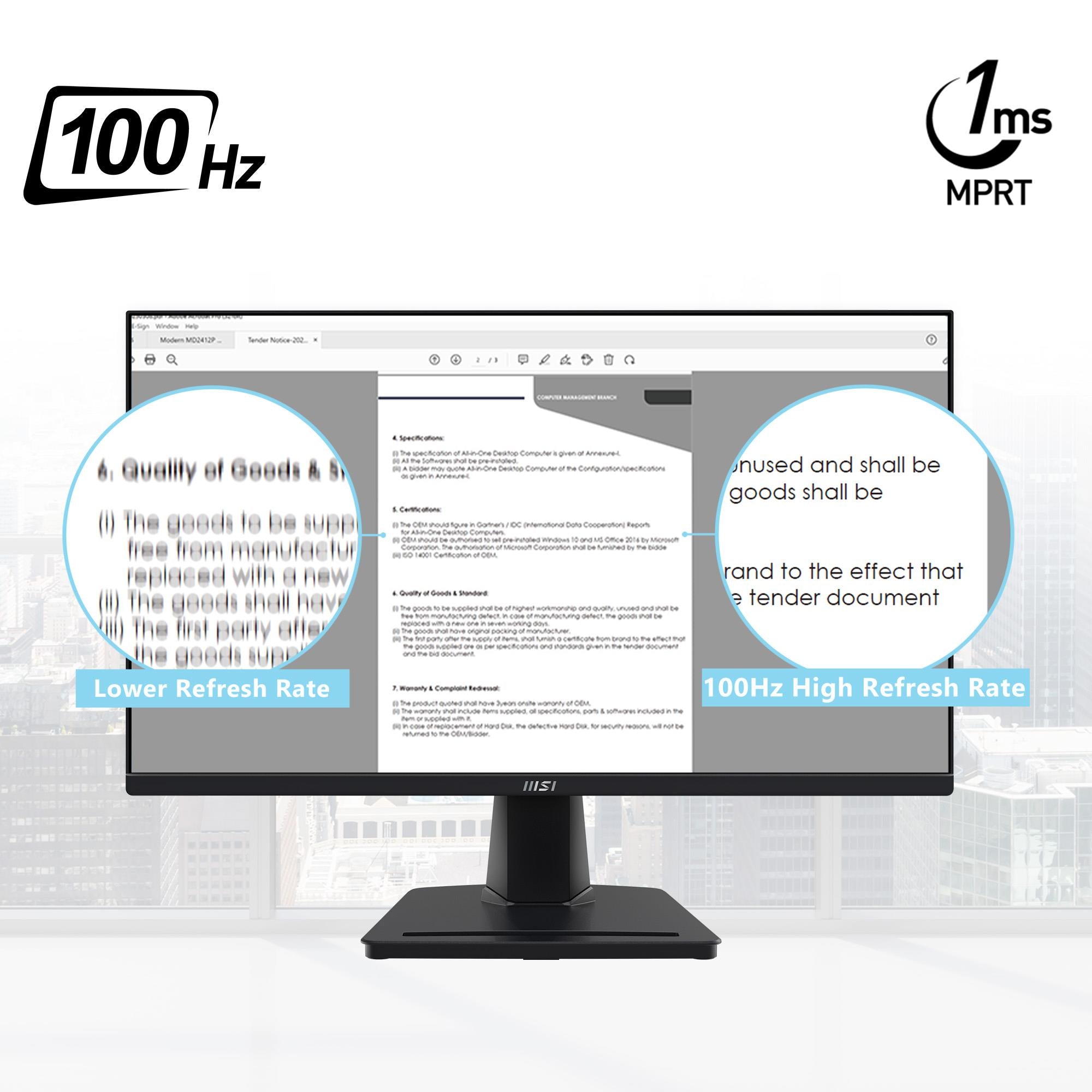 MSI PRO MP251 Monitors