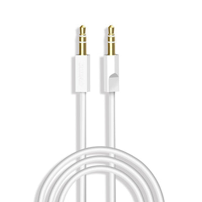 Dudao L12S AUX cable mini jack 3.5mm 1m 3-pole stereo - white