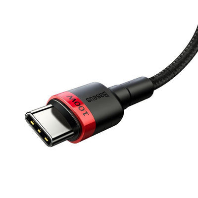 Baseus CATKLF-AL91 USB-C - USB-C PD QC cable 100W 5A 480Mb/s 2m - black and red