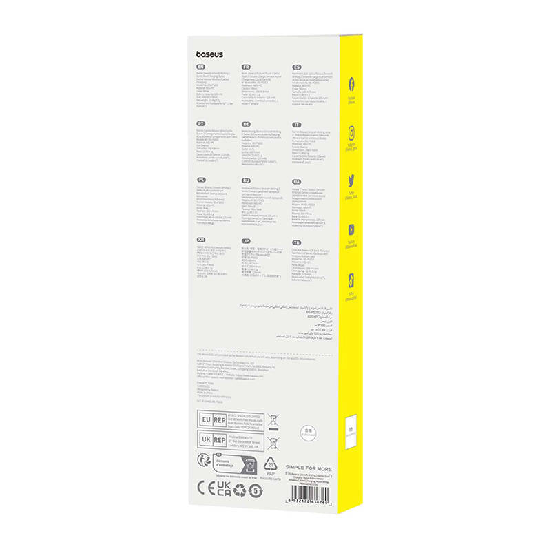 Active stylus Baseus Smooth Writing Series with wireless and cabled charging (White) - Image 4