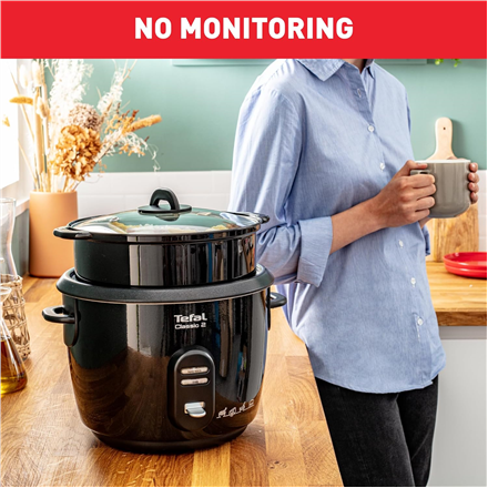 TEFAL | RK103811 Classic 2 | Rice cooker | 600 W | 5 L | Number of programs 3 | Black
