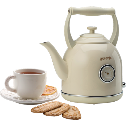 Gorenje | Kettle | K17CLIN | Electric | 2000 W | 1.7 L | Plastic/Metal | 360° rotational base | Beige