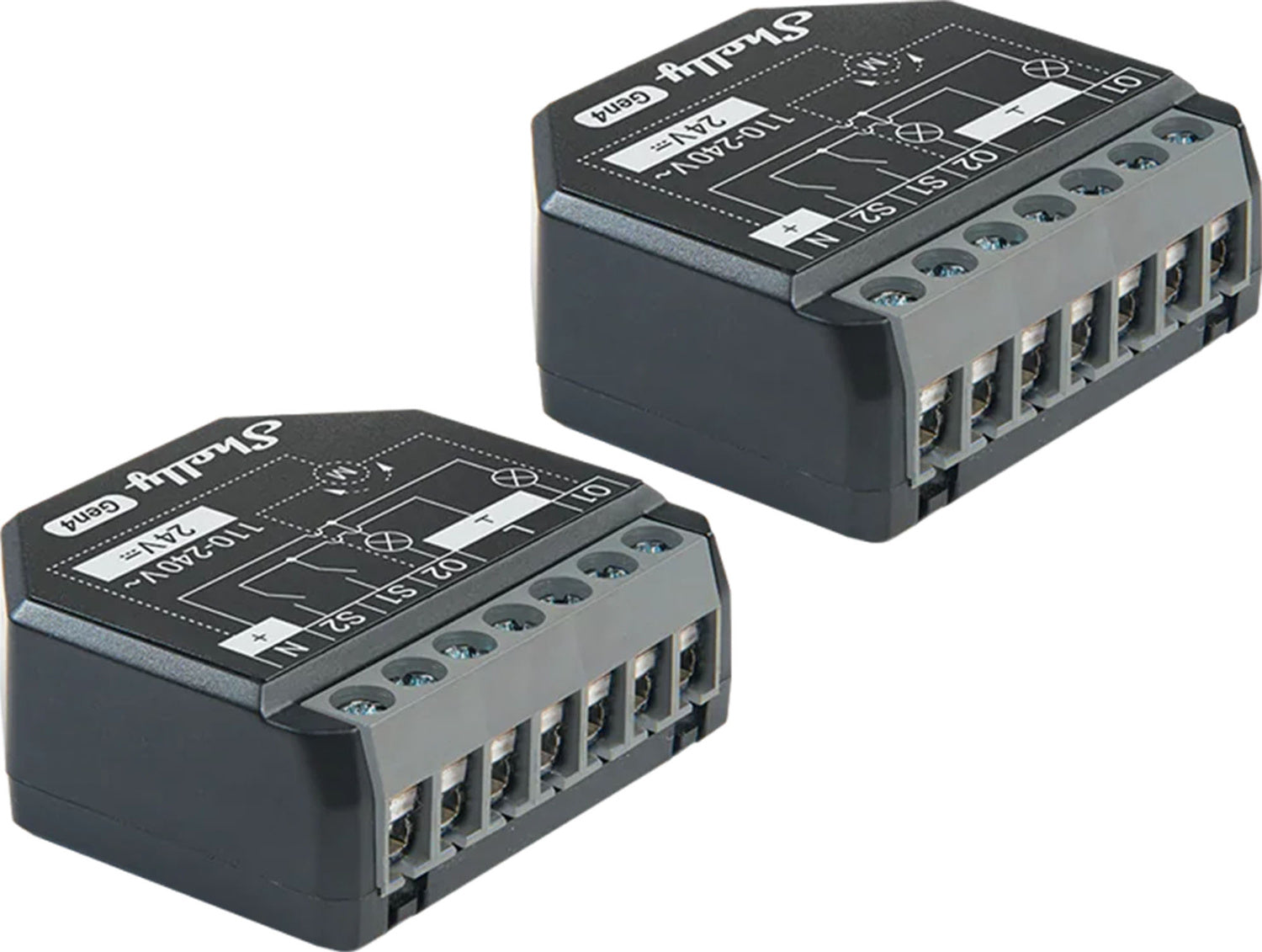 Set of 2 Shelly 2PM Gen4 Zigbee/Matter Controllers - Product Image 1