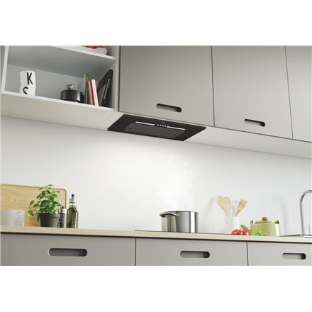Candy | Hood | CPY5MBG | Canopy | Energy efficiency class C | Width 52 cm | 298 m³/h | Mechanical control | LED | Black 