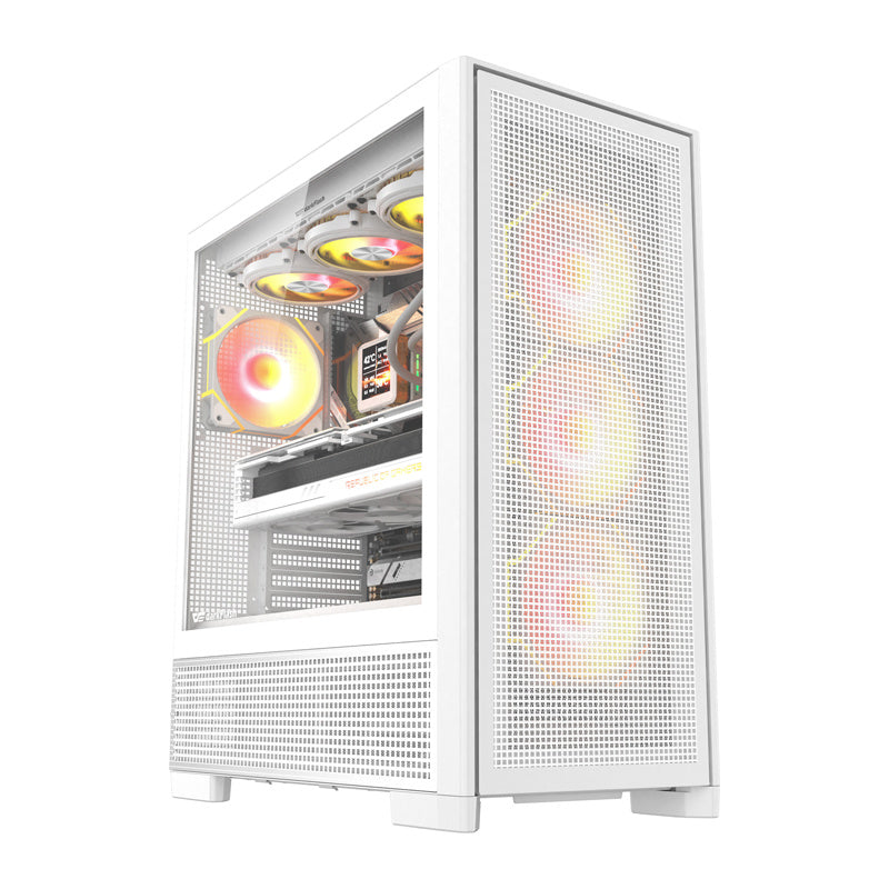 DarkFlash AIRNOVA computer case (white) + 3 fans - Product Image 1