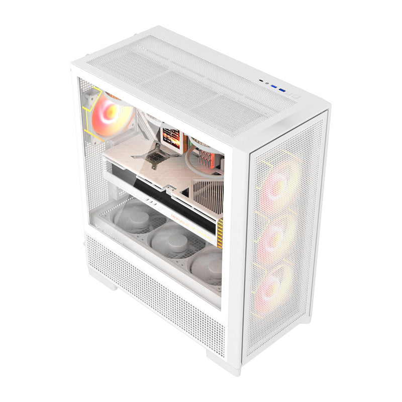 DarkFlash AIRNOVA computer case (white) + 3 fans - Product Image 5