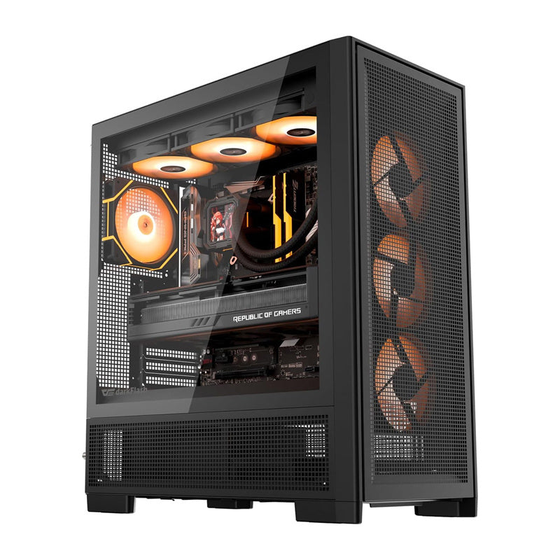DarkFlash AIRNOVA computer case (black) + 3 fans - Product Image 1