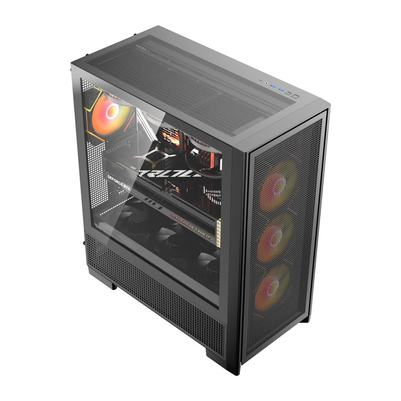 DarkFlash AIRNOVA computer case (black) + 3 fans - Product Image 3