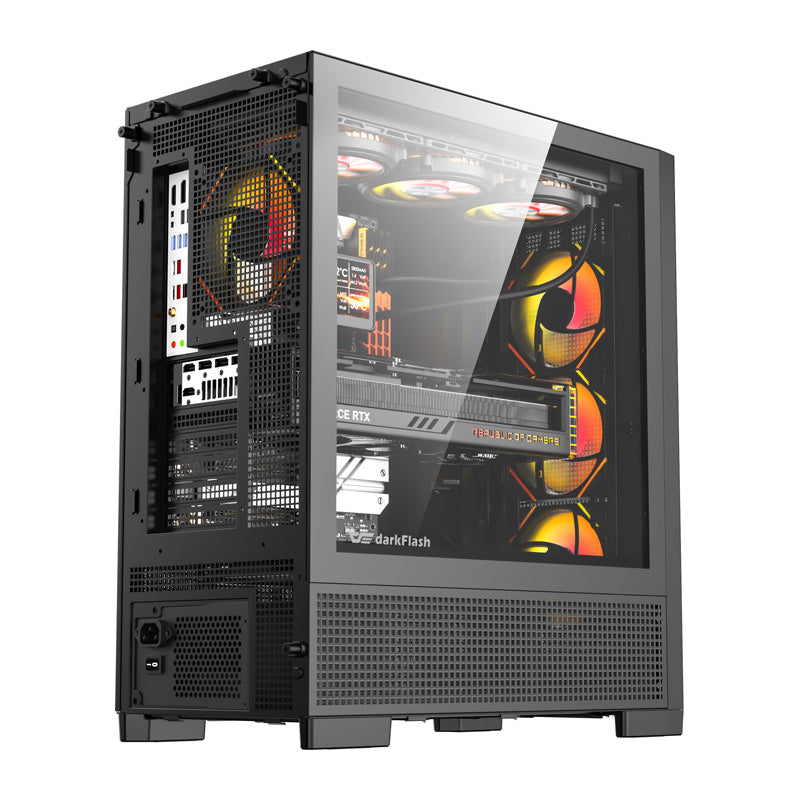 DarkFlash AIRNOVA computer case (black) + 3 fans - Product Image 2