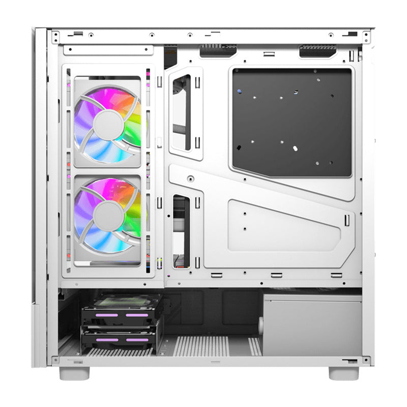 DarkFlash DS950V computer case with display (white) + 6 fans - Product Image 8