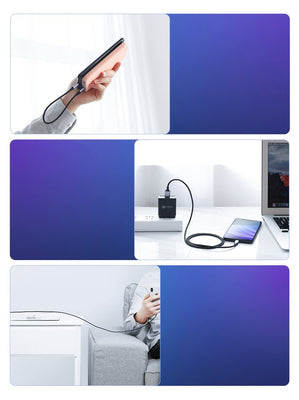 Ugreen US288 60125 USB-A / USB-C QC 3.0 3A 0.5m cable - gray
